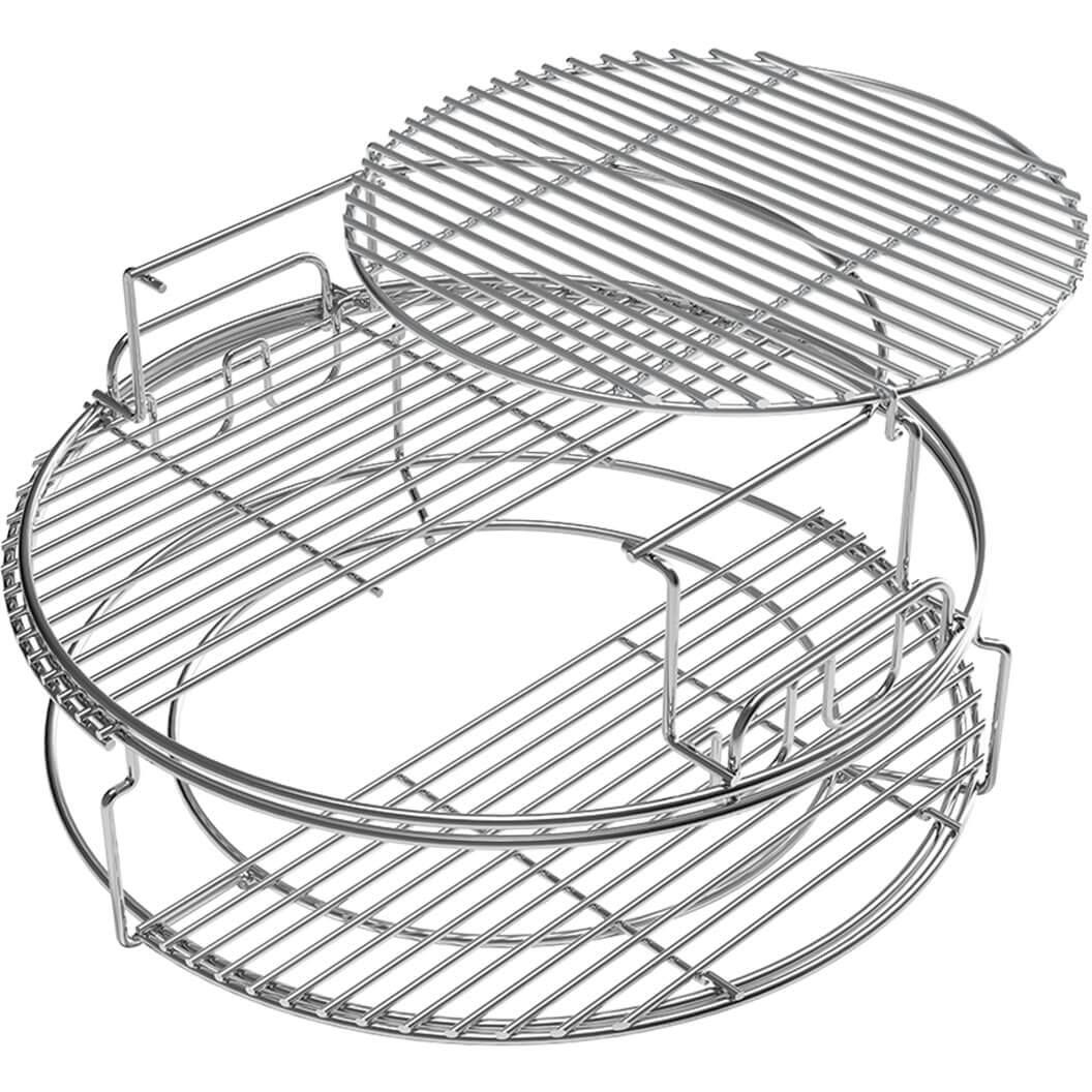 Big Green Egg Eggspander Kit for Large Egg - Multi-Level Grilling & Smoking Accessory - Perfect for BBQ, Roasting & Outdoor Cooking (Model 120762)