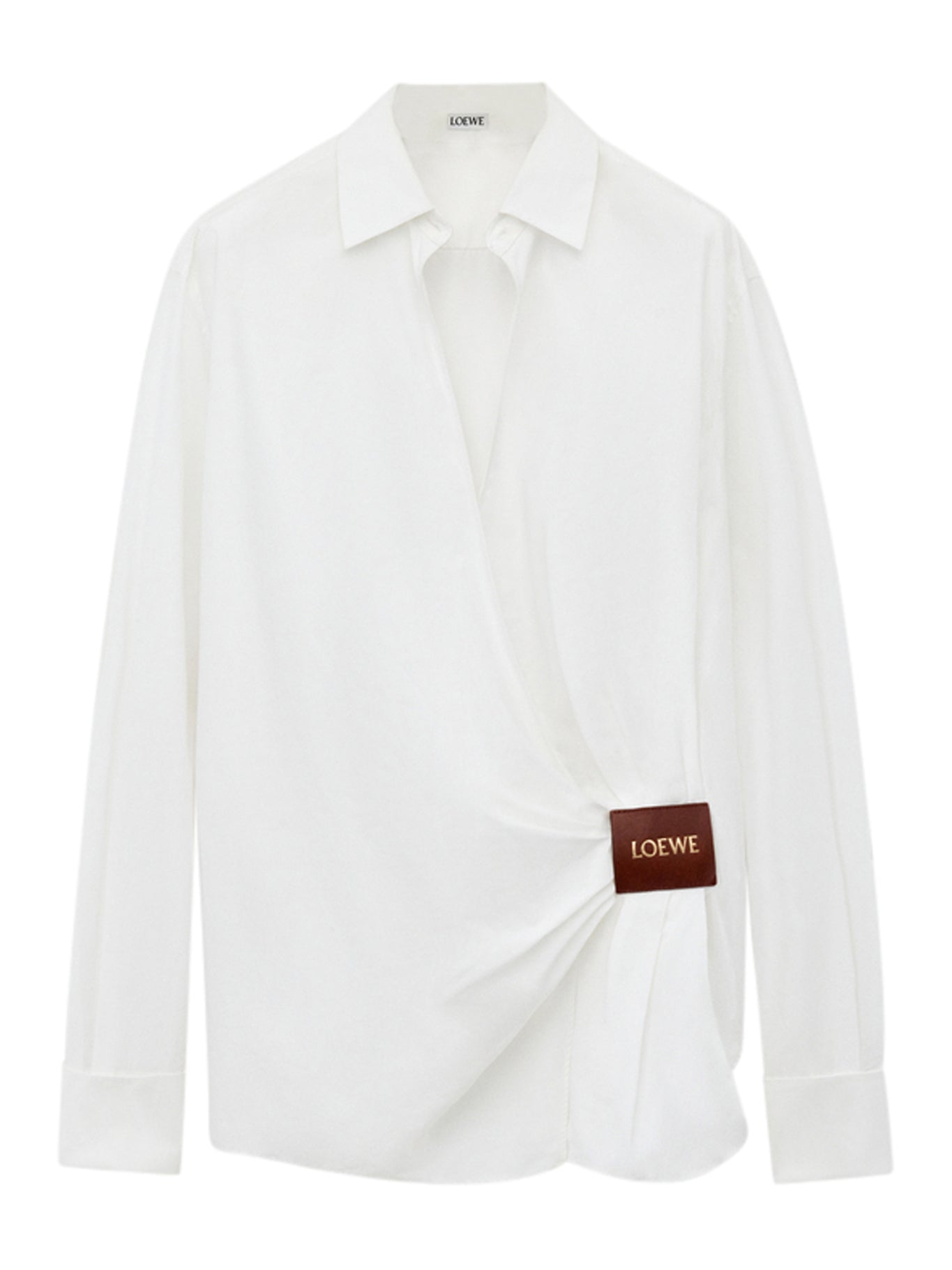 Stylish Draped Cotton Shirt for Women - Soft & Comfortable Casual Blouse - Perfect for Office, Date Night & Everyday Wear