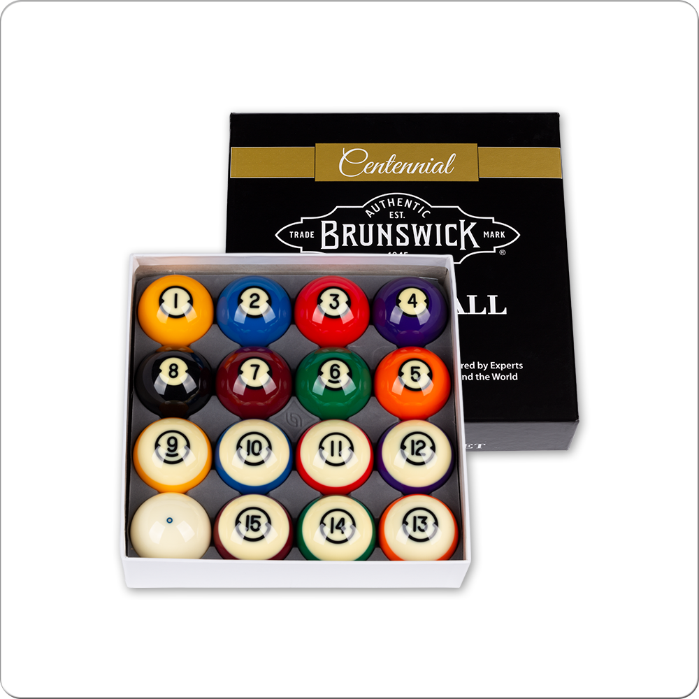 Brunswick Centennial Pool Ball Set - Professional Billiard Balls for Tournament Play - Perfect for Home Game Rooms, Bars, and Pool Halls