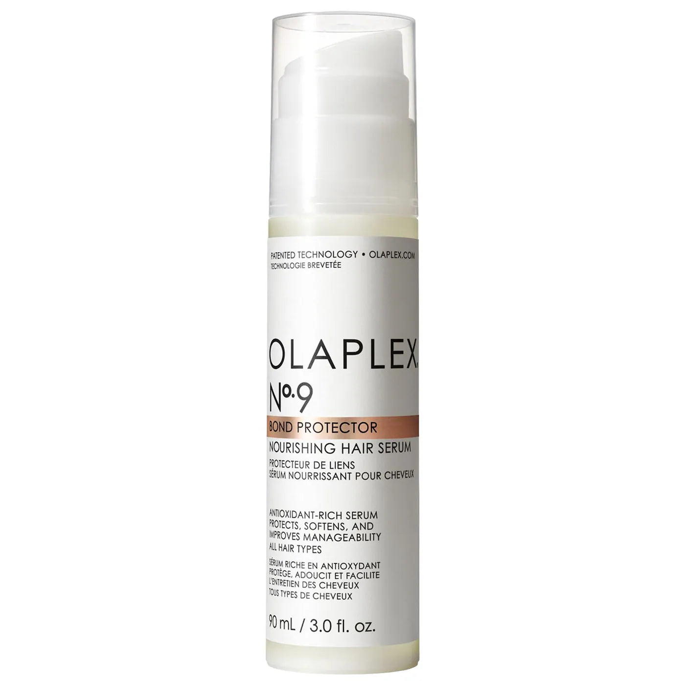 Olaplex No. 9 Bond Protector Nourishing Hair Serum - Heat Protection & Frizz Control for Damaged Hair (90ml) | Perfect for Styling, Blow Drying & Daily Hair Care