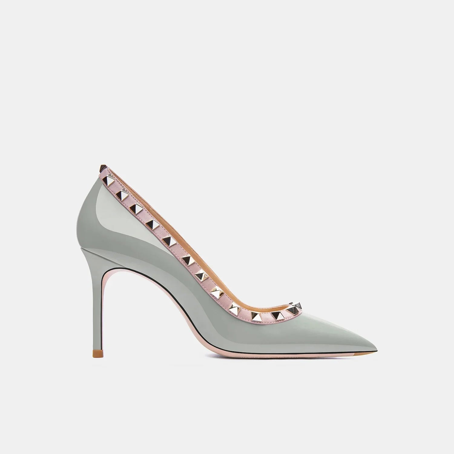 Luxury Women's Genuine Leather Stiletto Heel Pumps with Willow Nail Design - Elegant High Heels for Party, Evening, Wedding & Formal Dress Occasions