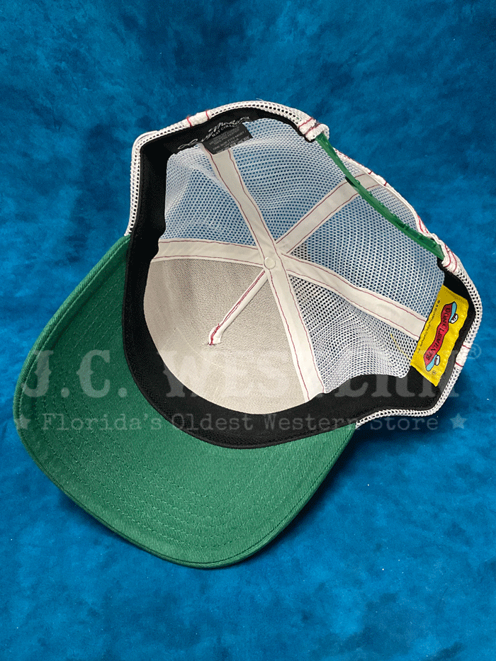 Larry Mahan MCBCLABA La Bandera Mesh Back Baseball Cap - Green for Outdoor Sports & Casual Wear