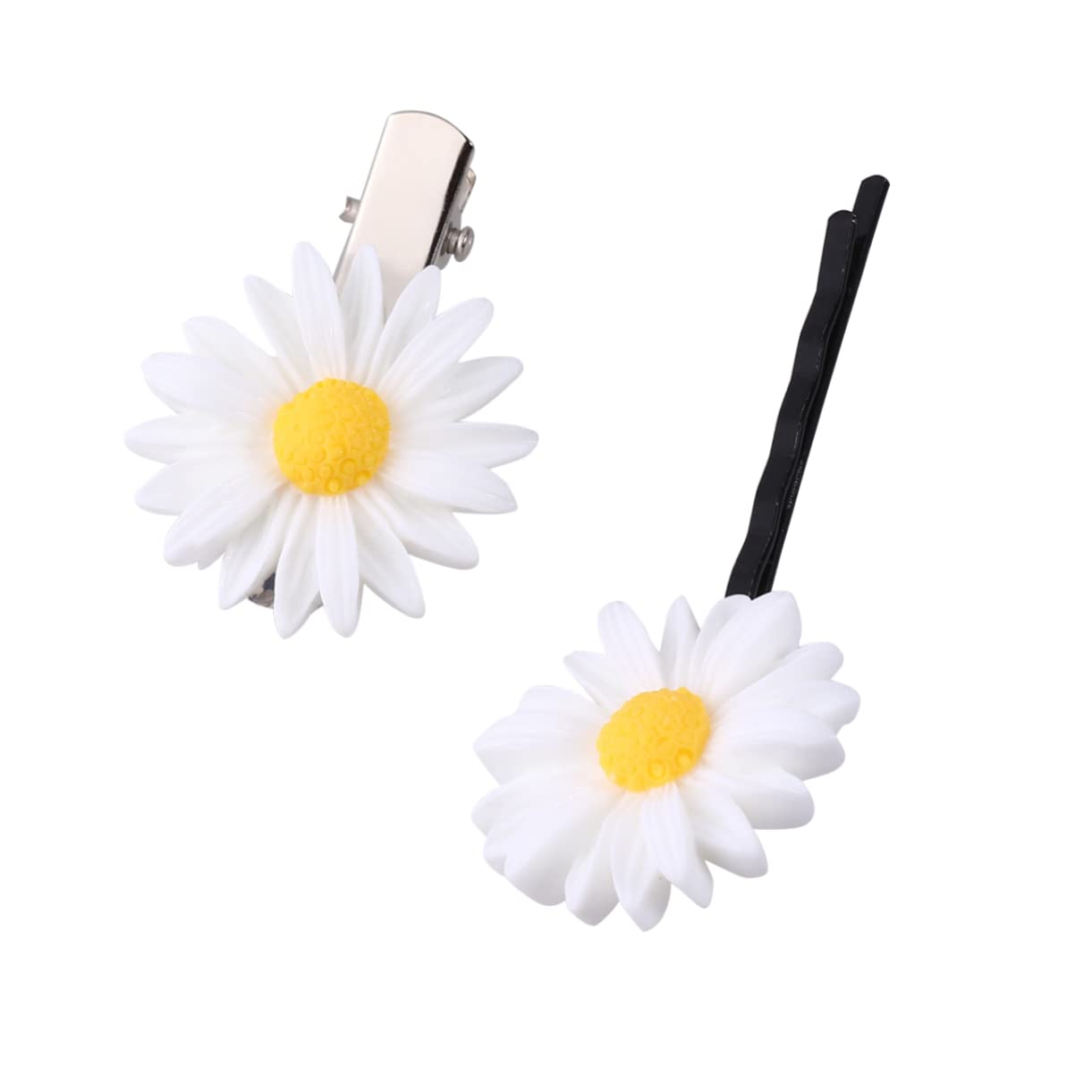 FOMIYES 16pcs Rhinestone Hair Clips for Wedding & Girls | Daisy Snap Barrettes for Vintage Hairstyles