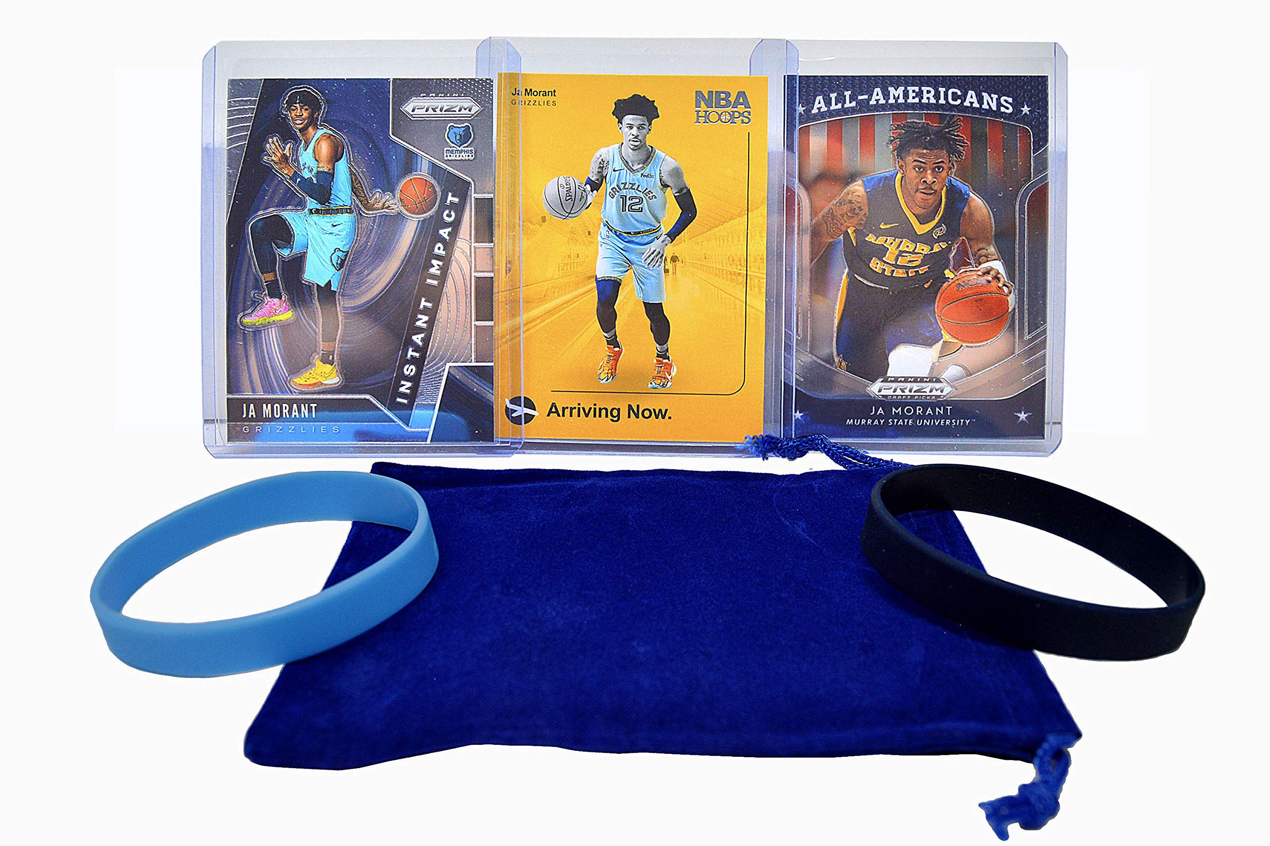 Ja Morant Basketball Cards - 3-Pack Memphis Grizzlies Trading Cards | NBA Collectibles for Fans, Gift Ideas & Sports Memorabilia Collection