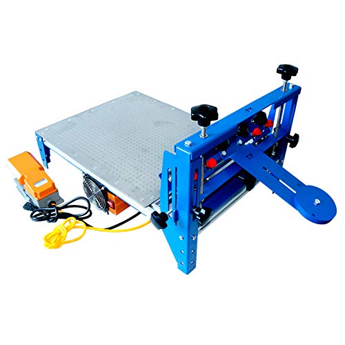 TECHTONGDA 16x20 Inch Vacuum Screen Printing Press with Micro-Registration & Stainless Steel Pallet - Professional Silk Screen Printing Machine for T-Shirts, Posters, and DIY Crafts
