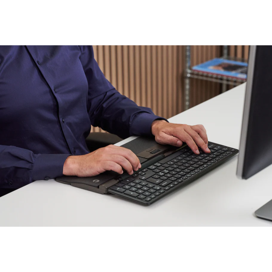 Contour RollerMouse Pro - Ergonomic Mouse with Extended Vegan Leather Wrist Rest for Comfort & Productivity | Perfect for Office, Gaming & Home Computer Workstations