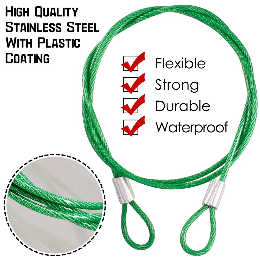 4 Pack Safety Tethers for GoPro & Cameras - Stainless Steel Lanyards for Outdoor Adventures