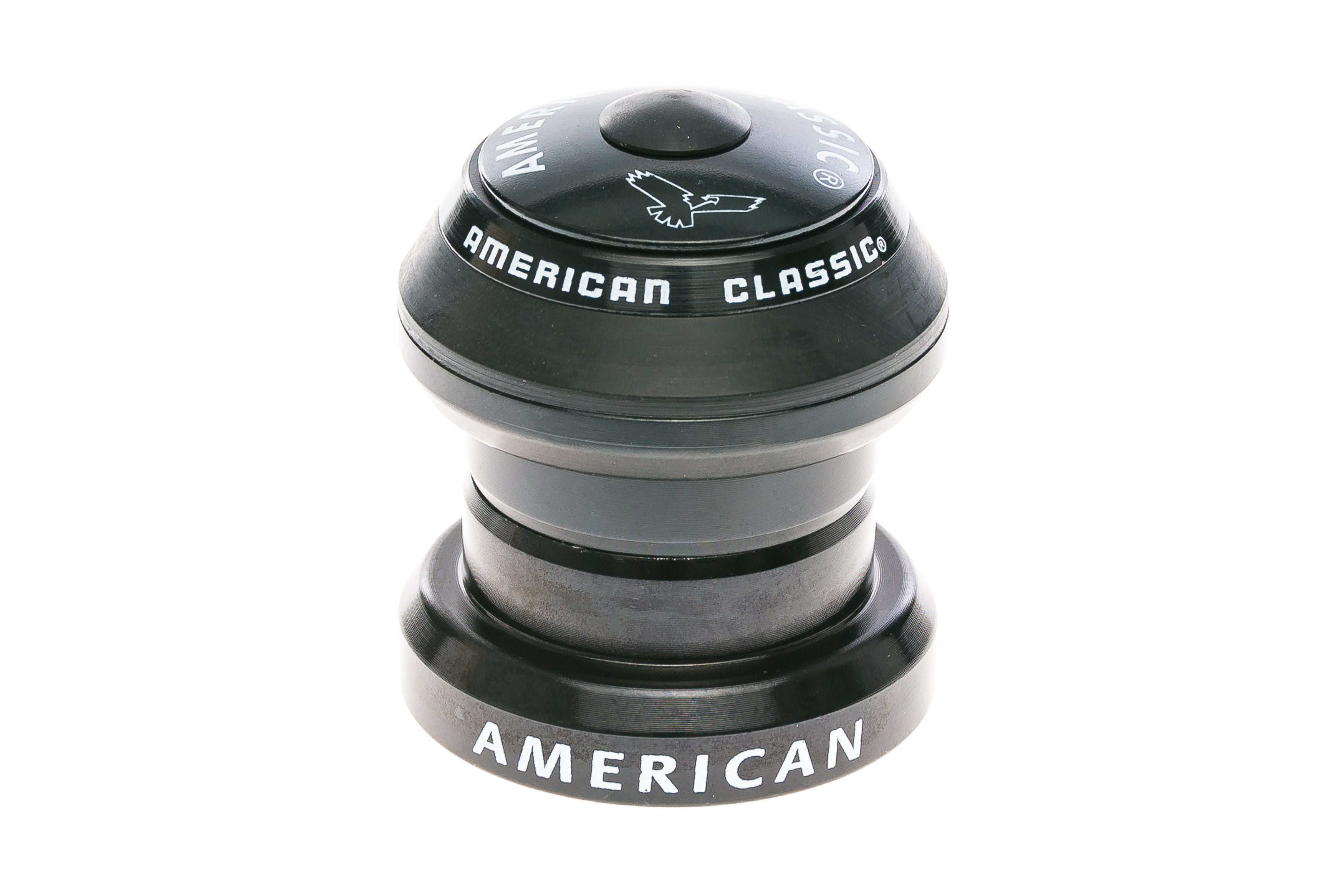 American Classic Ultralight Threadless Bicycle Headset 1 1/8 Inch - Black | Lightweight Bike Stem for Road & Mountain Bikes | Perfect for Cycling Enthusiasts & Professional Riders