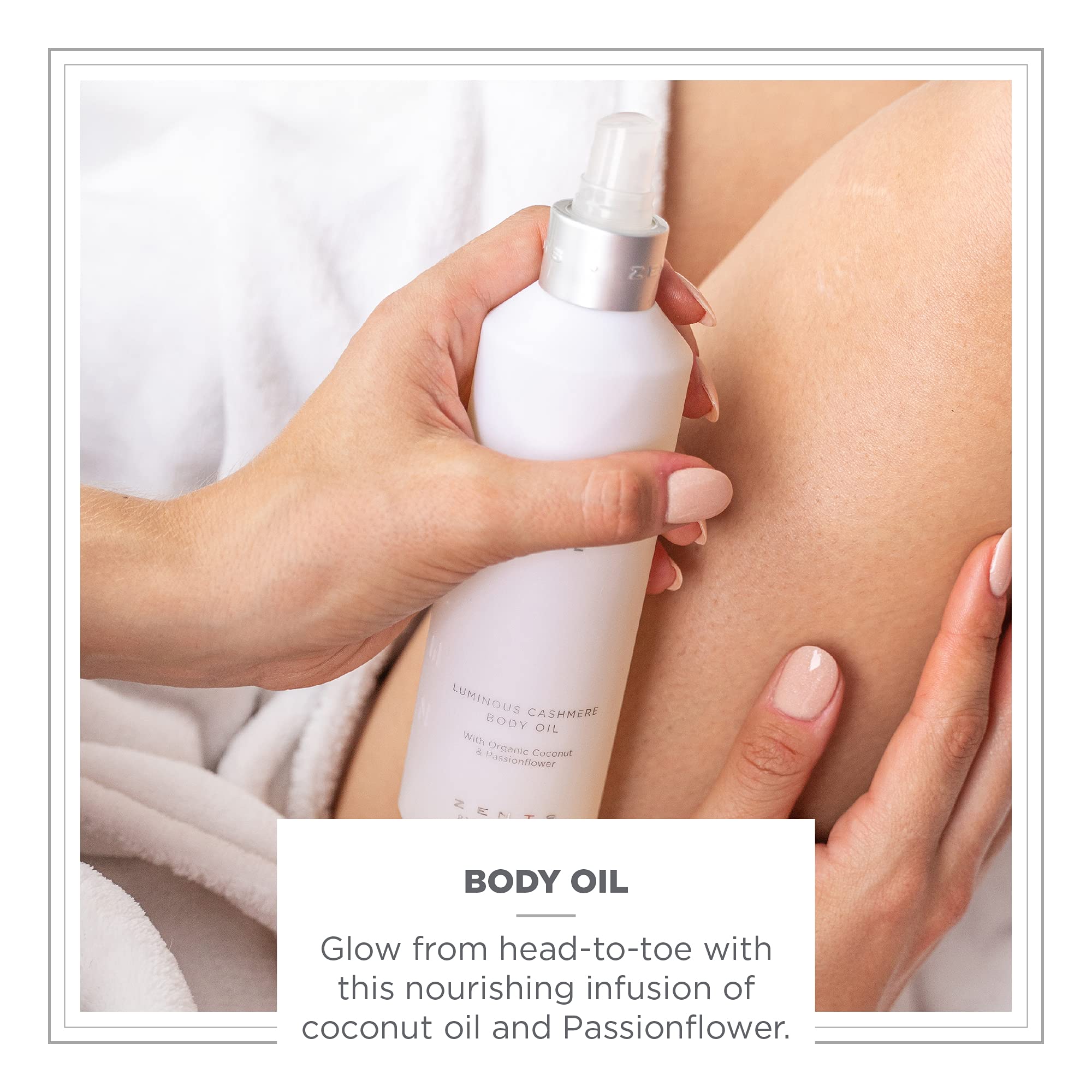 Zents Age-Defying Probiotic Lotion & Cashmere Body Oil Set (Ore Fragrance) - Hyaluronic Acid Moisturizer with Organic Shea Butter, Vitamin E & Coconut Oil - 6.4oz Lotion & 8oz Oil - Perfect for Dry Skin Care & Luxury Spa Night Routine