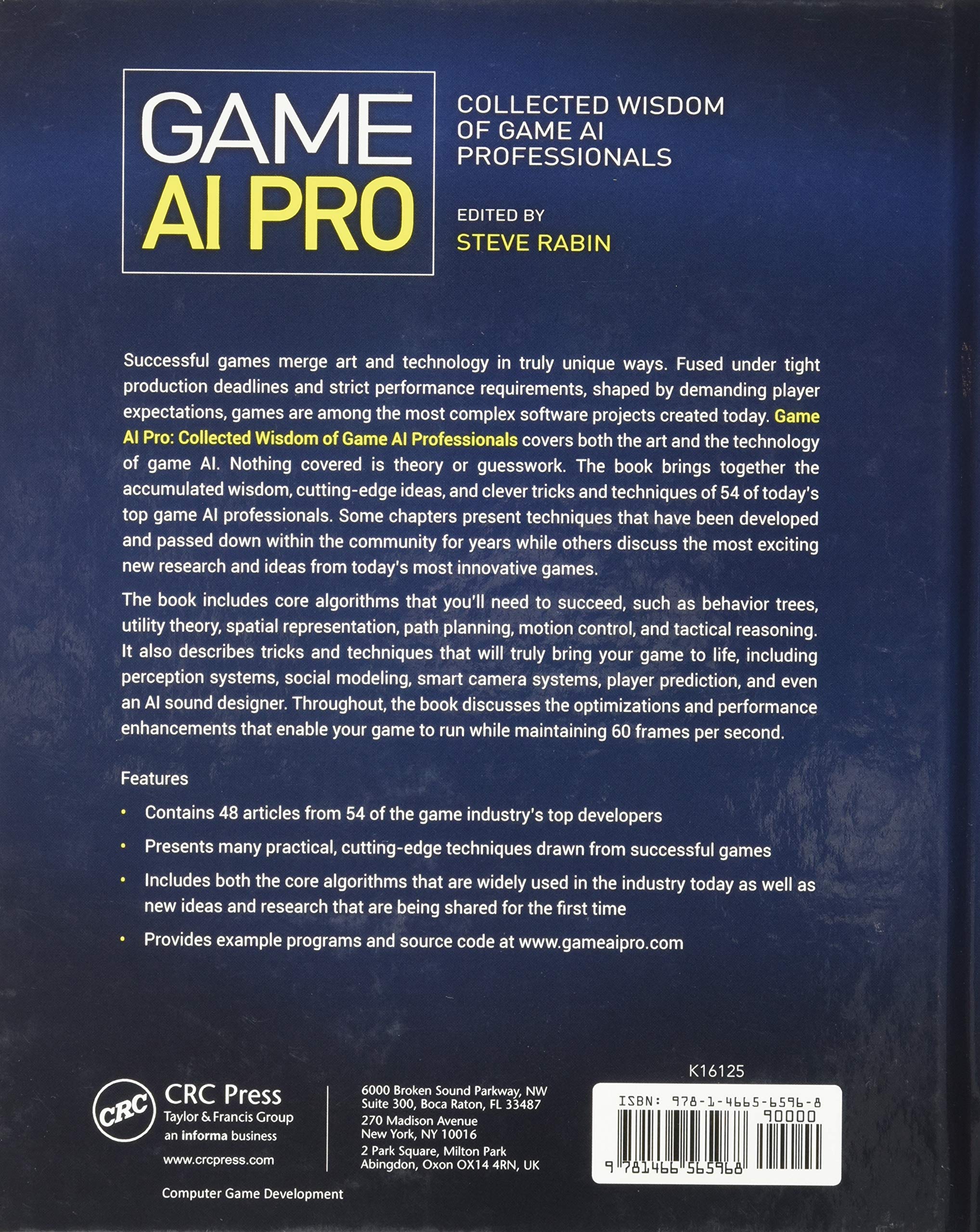 Game AI Pro: Expert Insights and Strategies from Game AI Professionals - Essential for Game Developers and AI Enthusiasts