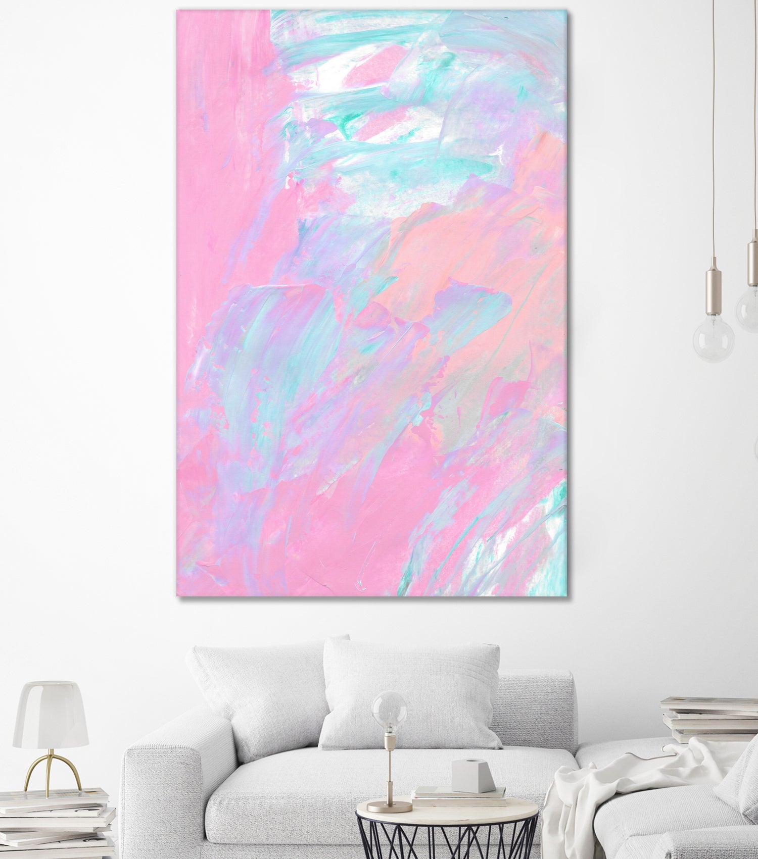Abstract 2494 - Modern Abstract Wall Art Canvas Painting for Home & Office Decor | Perfect for Living Room, Bedroom, and Workspace Aesthetics