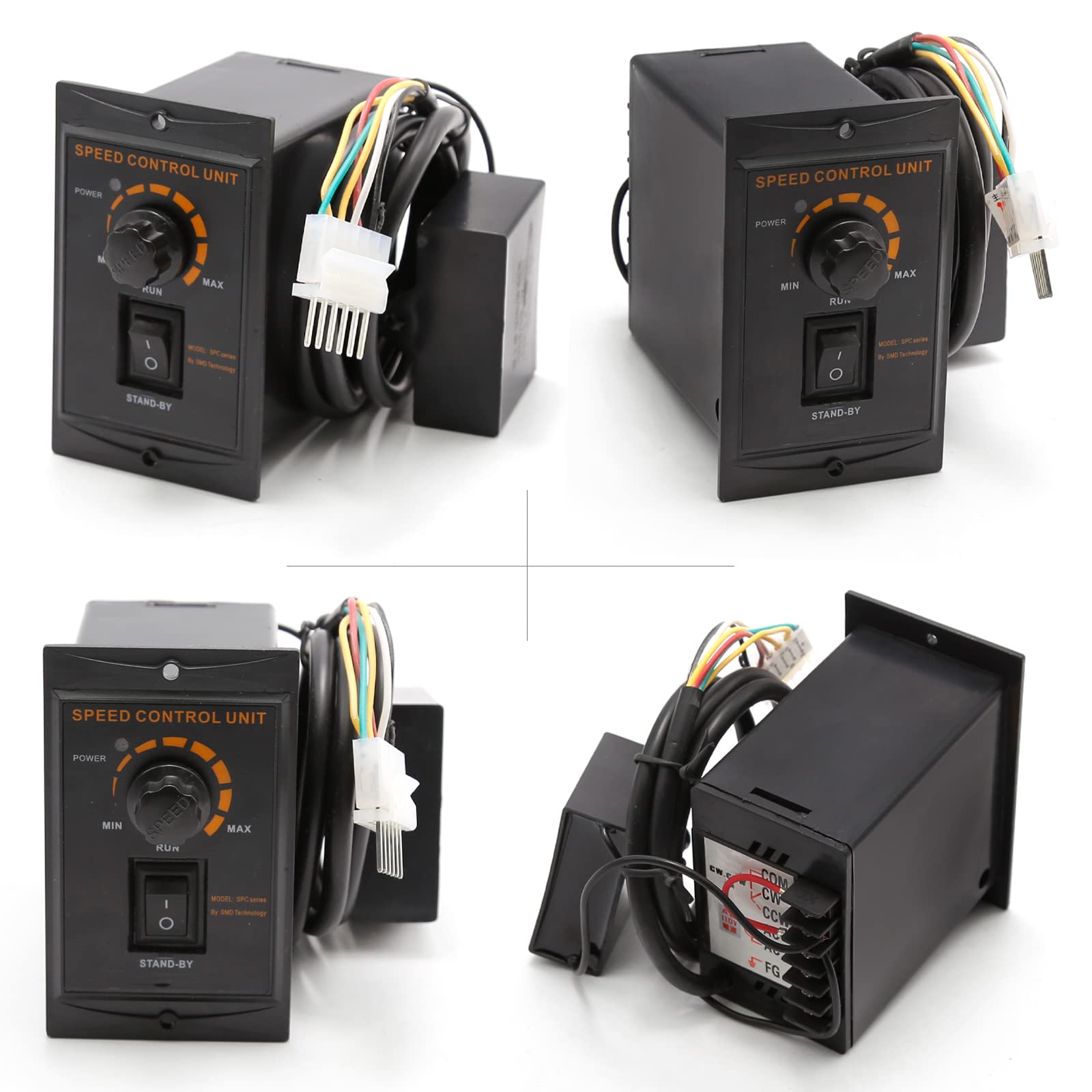 250W 5K Adjustable Variable Speed AC Gear Motor 110V with Speed Controller (0-270 RPM) - Industrial Use for Machinery, Conveyors, and Automation Systems