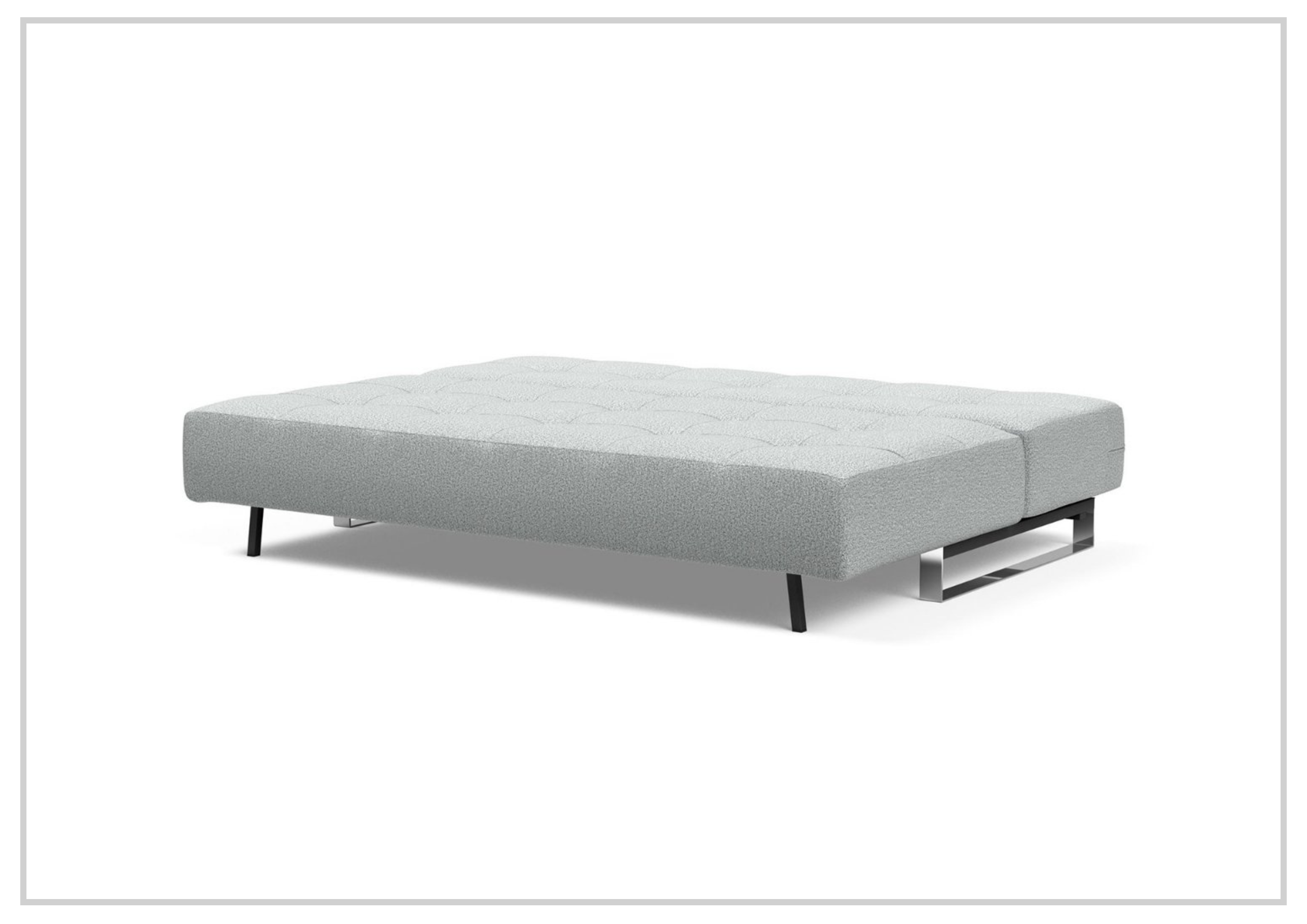 Innovation Living Supremax 2-Seater Fabric Sleeper Sofa with Ottoman - Convertible Sofa Bed for Small Spaces, Guest Room & Apartment Living