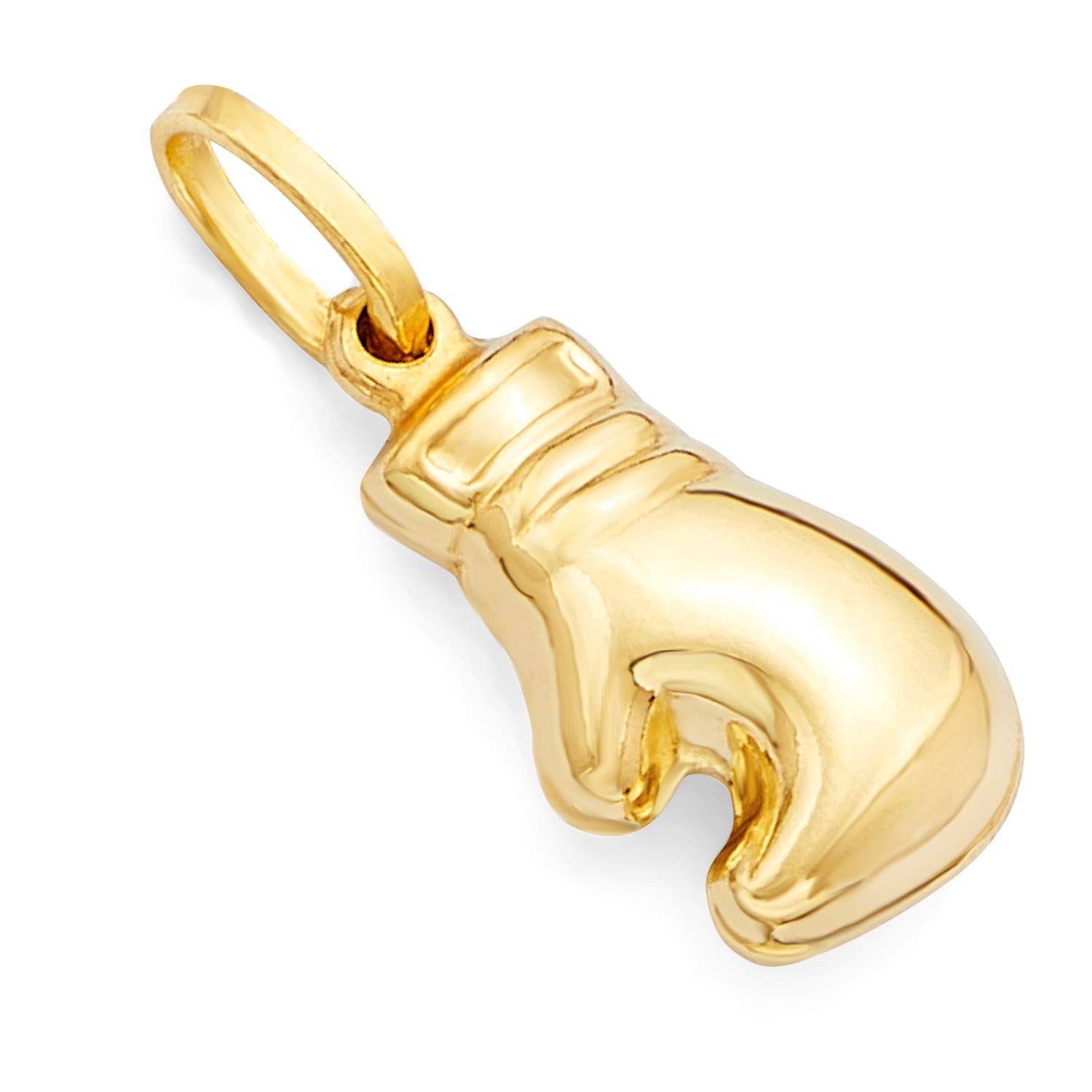 14K Real Yellow Gold Boxing Glove Charm Pendant for Necklace - Dainty Jewelry Gift for Boxers, Fighters & Sports Lovers - Perfect for Boxing Gyms, Workouts & Sports Events