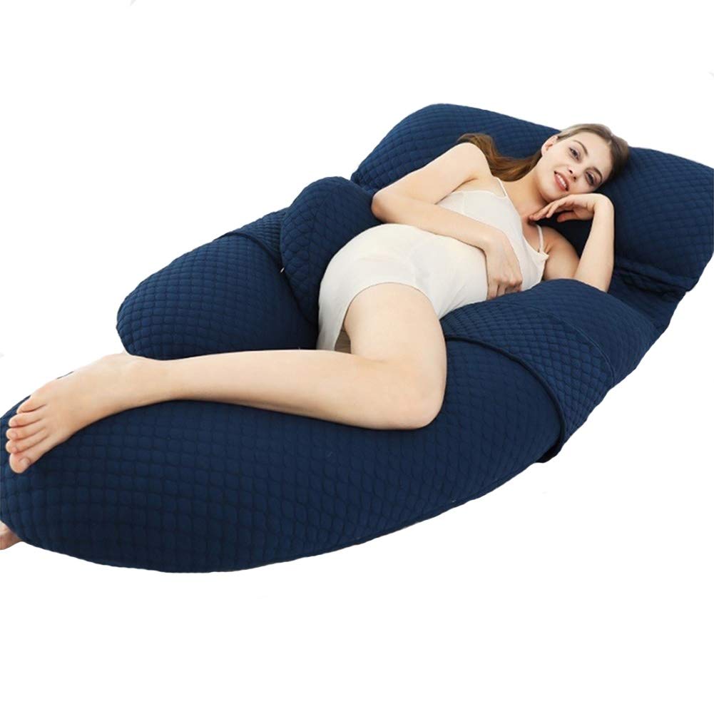 U-Shaped Maternity Body Pillow for Pregnancy Support - Detachable Cover for Back, Hips, Legs & Belly Comfort - Perfect for Sleeping, Nursing & Relaxation During Pregnancy