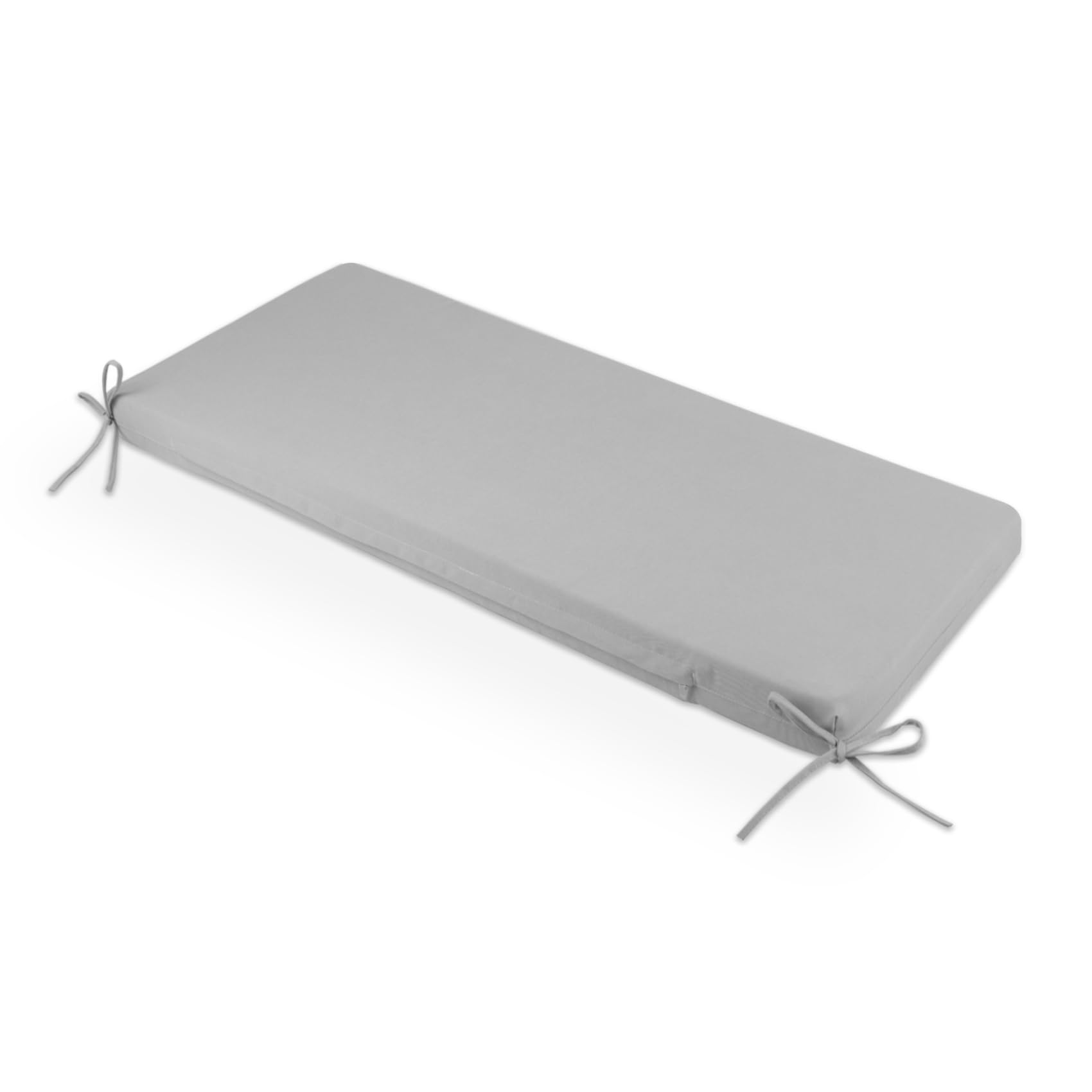 ROFIELTY 48 Inch Waterproof Bench Cushion - Indoor/Outdoor Patio Furniture Cushion for Swing, Deck & Garden - Light Gray (48x18x2.5 Inches) - Durable, Weather-Resistant & Comfortable for Porch, Backyard & Poolside Relaxation