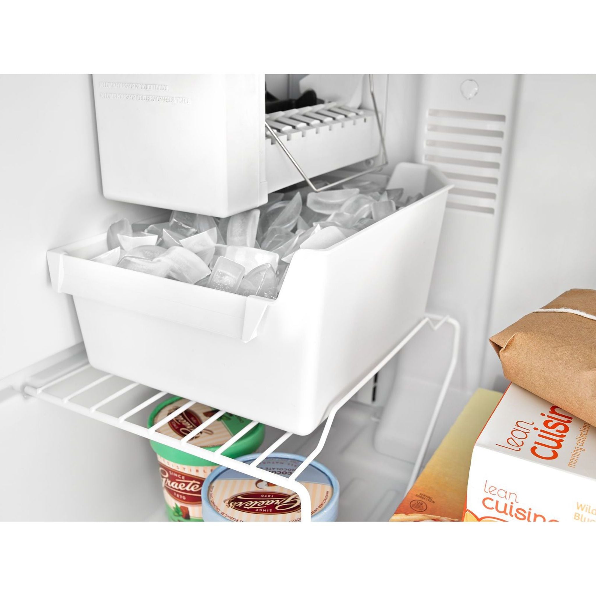 Amana 18 Cu. Ft. Top Freezer Refrigerator (ART318FFDS) - Stainless Steel, Energy Star Certified for Efficient Cooling - Perfect for Kitchens, Apartments, and Small Spaces