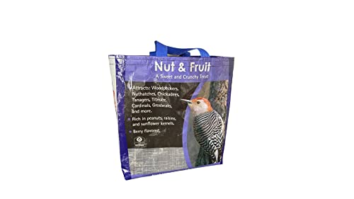 Organic Nuts & Dried Fruits Reusable Cotton Tote Bag - Eco-Friendly Grocery Shopping & Farmers Market Carryall - Perfect for Picnics, Beach Trips, and Sustainable Lifestyle