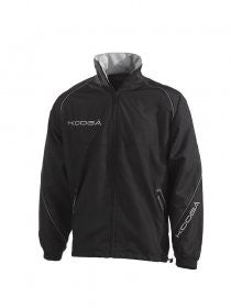 Kooga Club Pitchside Training Rugby Suit Jacket - Black & Grey - Perfect for Rugby Practice & Match Days