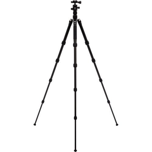 Benro Tripster Travel Tripod - 1 Series Aluminum Tripod for Travel Photography, Vlogging & Outdoor Adventures (Black) - Compact & Lightweight for Hiking, Camping & Sightseeing