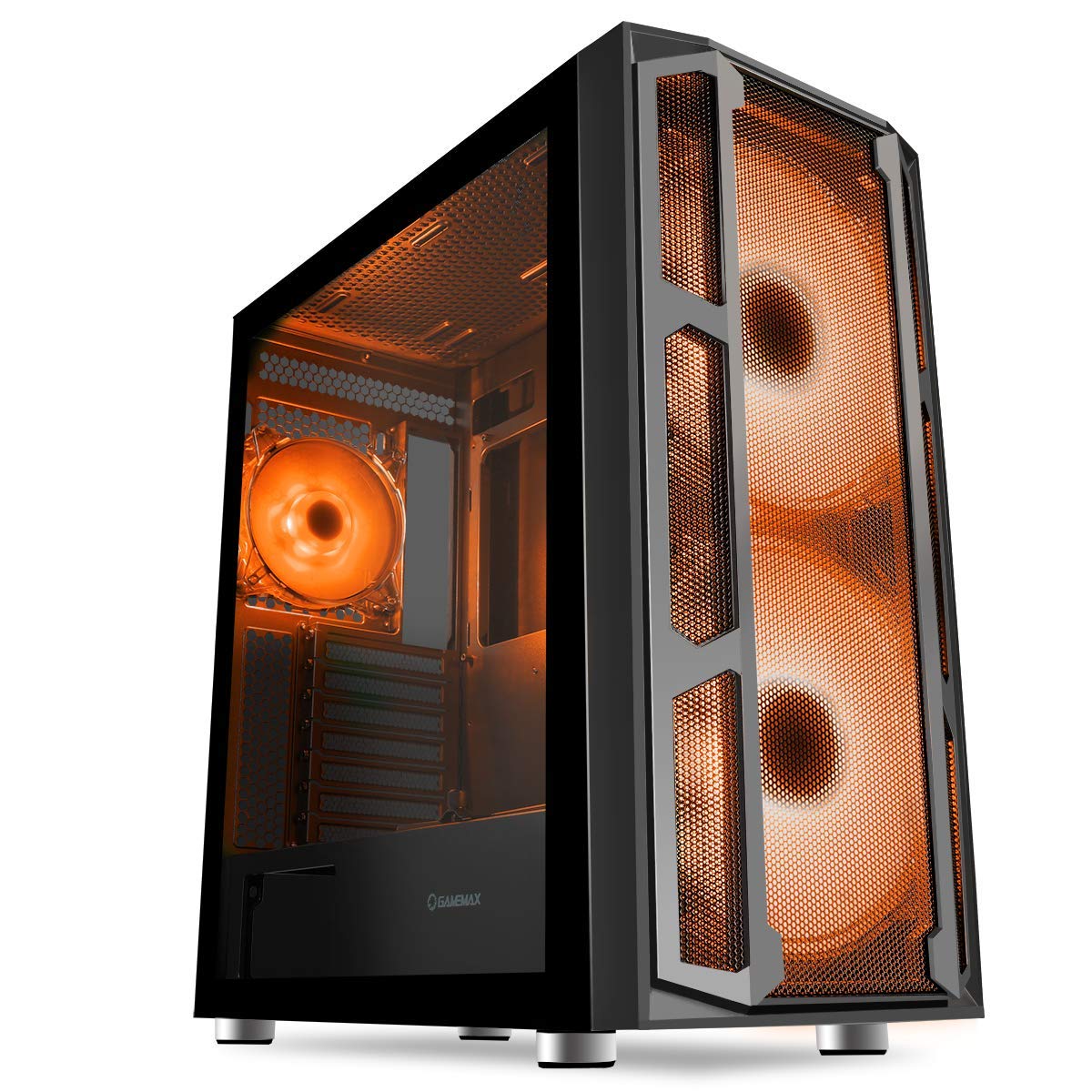 OCHW F15 RGB Gaming PC - AMD A8 9600 Quad Core, Radeon HD R7, 8GB DDR4, 480GB SSD, 600W PSU, USB 3.0, WiFi 300Mbps, Windows 10 Pro - Ultra Fast Mesh Desktop Computer for Home Office, Gaming & Streaming