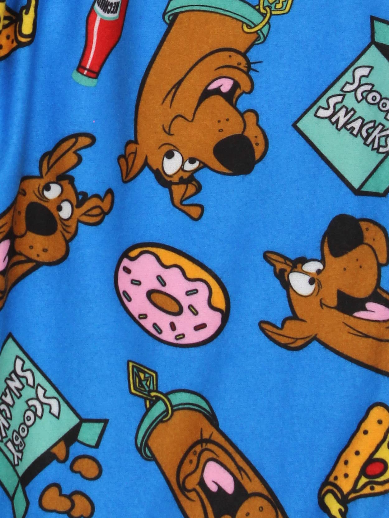 Scooby-Doo Scooby Snacks Kids Flannel Pajama Pants - Soft & Comfortable Lounge Pants for Boys & Girls (Size 6, Blue) - Perfect for Sleepovers, Movie Nights & Cozy Home Wear