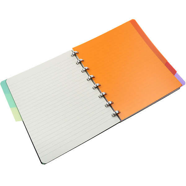 Atoma Polypropylene Notebook Index Dividers 165 x 210mm - 5-Tab Set for Organizing Notes, School, Office & Planner - Durable & Customizable Dividers for A5 Notebooks