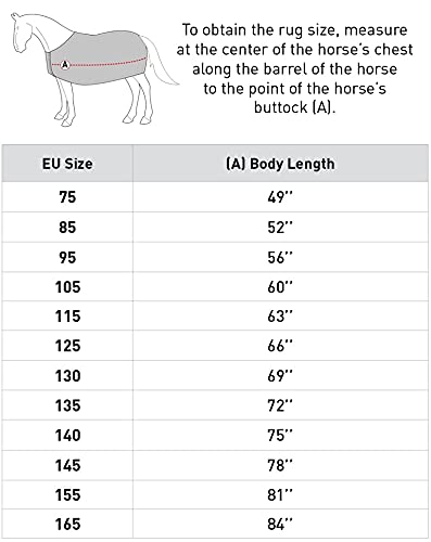 HORZE Avalanche 1200D Ripstop High Neck Heavy Weight Waterproof Horse Turnout Blanket (300g Fill) - Chocolate Chip Brown/Dark Brown - 75 in - Winter Stable Blanket for Cold Weather Horse Protection