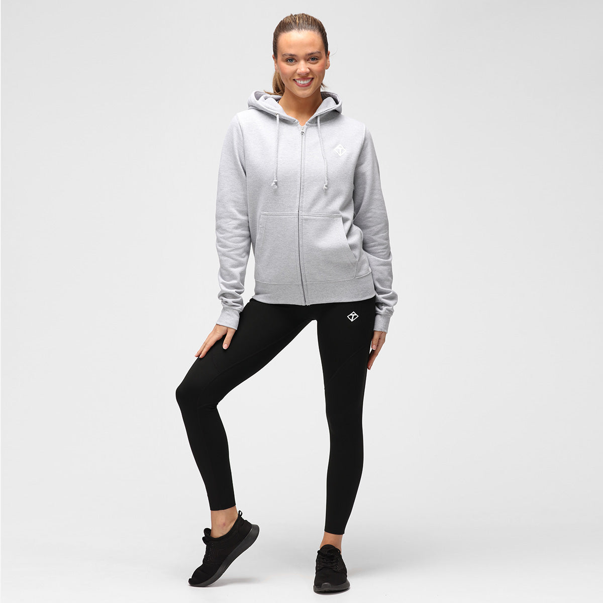 Grey Diamond Women's Hoodie - Cozy & Stylish Pullover for Casual Wear, Outdoor Activities & Lounge Comfort