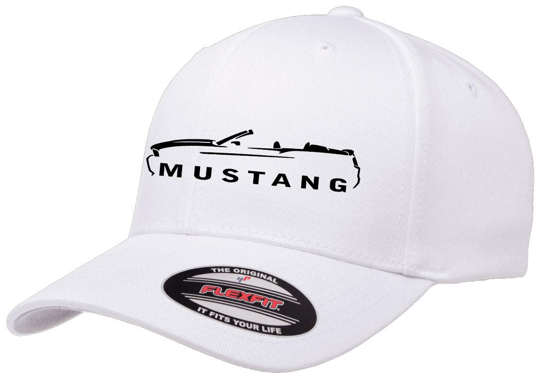 Ford Mustang Convertible Flexfit Baseball Cap - Classic Car Design for Driving & Outdoors