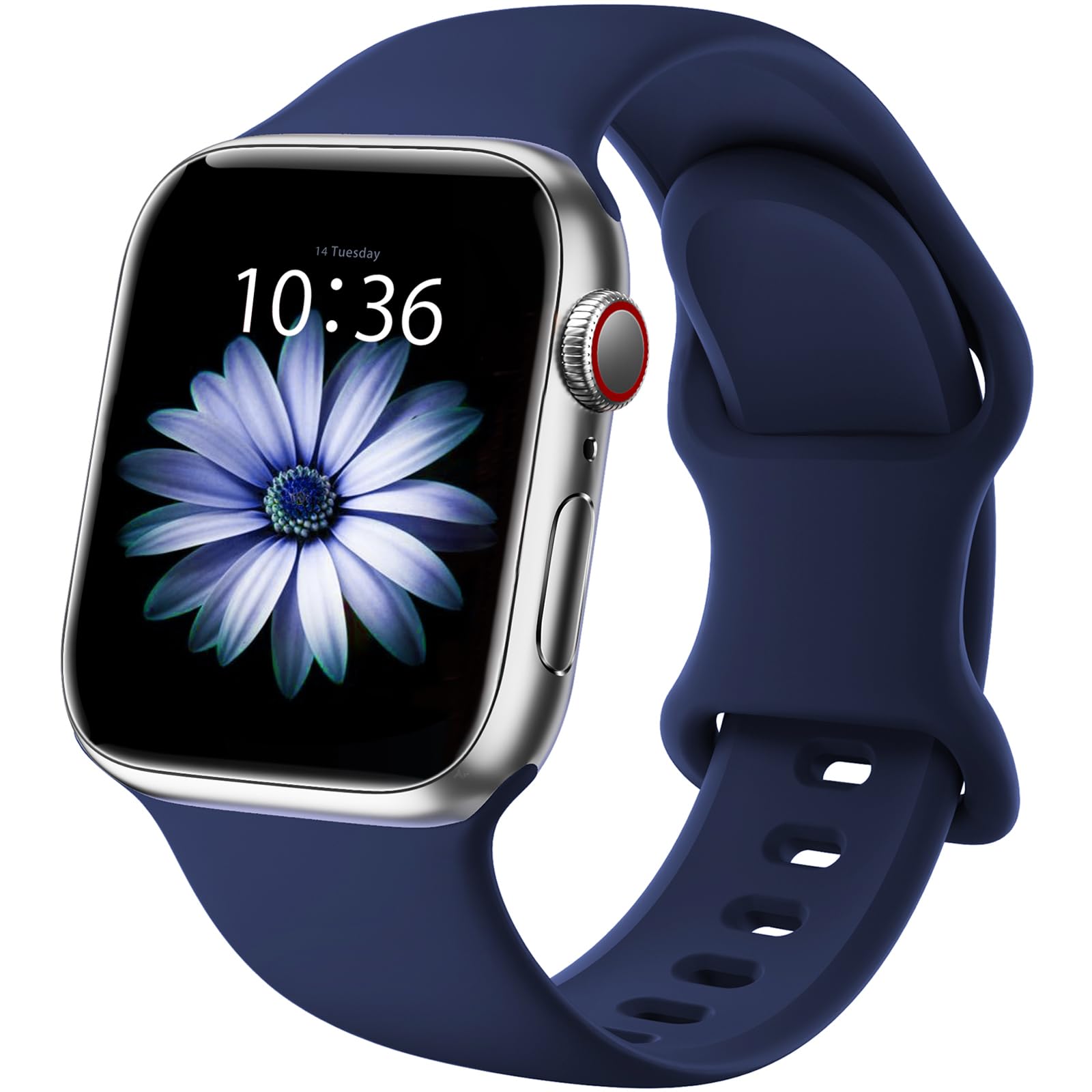 Premium Sport Bands for Apple Watch 38mm 40mm 41mm 42mm 44mm 45mm 49mm - Soft Silicone Waterproof Strap Compatible with iWatch Ultra 2 Series 9/8/7/6/5/4/3/2/1 & SE - Unisex Design for Men & Women - Perfect for Workouts, Swimming & Everyday Wear