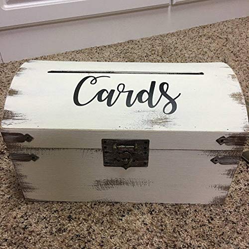 Wedding Card Box Vinyl Decal Stickers - Elegant Script Design for Wedding Invitations, Reception Decor & Gift Wrapping - Perfect for DIY Wedding Signs, Table Numbers, and Photo Booth Backdrops