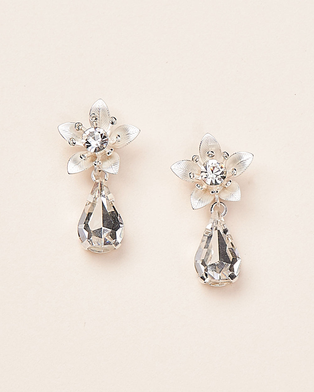 Tess Floral Earrings for Women - Elegant Handmade Dangle Drop Earrings for Party, Wedding & Everyday Wear