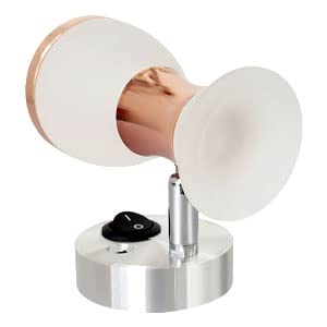 Energy-Saving 12V RV Reading Light Fixture - 3W Warm White LED Bedside Lamp with Switch | Rose Gold Wall Sconce for RV, Camper, Boat & Tiny Homes | 3-Inch Compact Design for Night Reading & Cozy Ambience