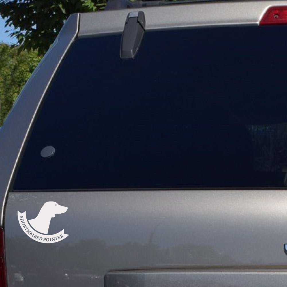 Shorthaired Pointer Dog Breed Lover - White 6 Inch Vinyl Decal Sticker for Cars, Laptops, Windows, Home & Office Décor | Indoor & Outdoor Use | Perfect for Pet Lovers, Gifts & Personalization