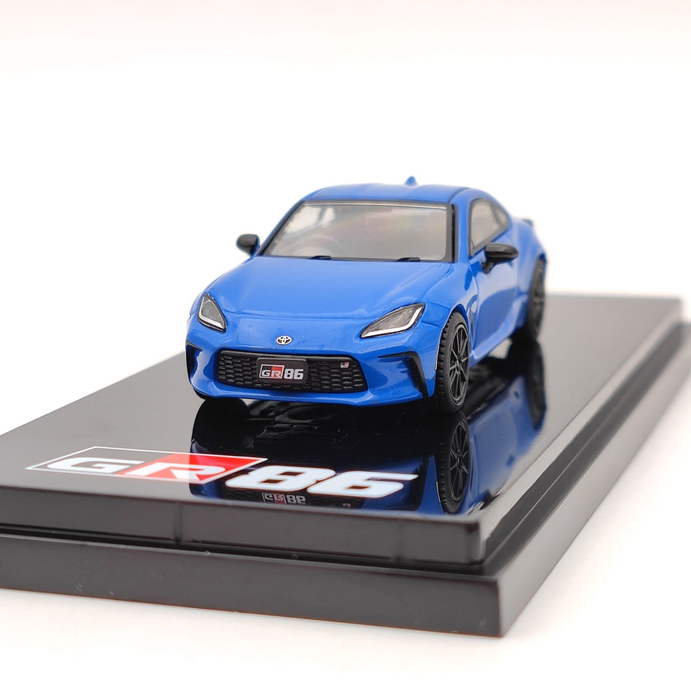 1/64 Scale TOYOTA GR86 RZ 3BA ZN8 Blue Diecast Model Car - Limited Edition Collectible Toy Vehicle for Adults & Kids - Perfect for Display, Racing Games, and Car Enthusiast Gifts