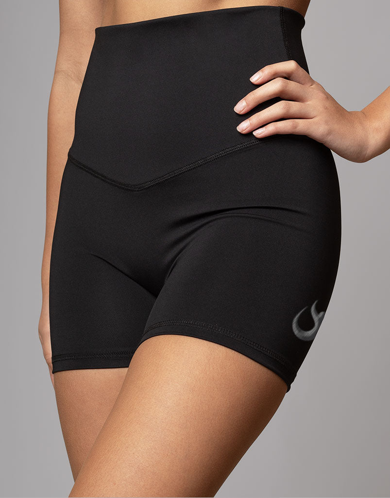 Freestyle HOTWORX Short Black - High-Performance Workout Shorts for Men & Women | Perfect for Yoga, HIIT, and Gym Training