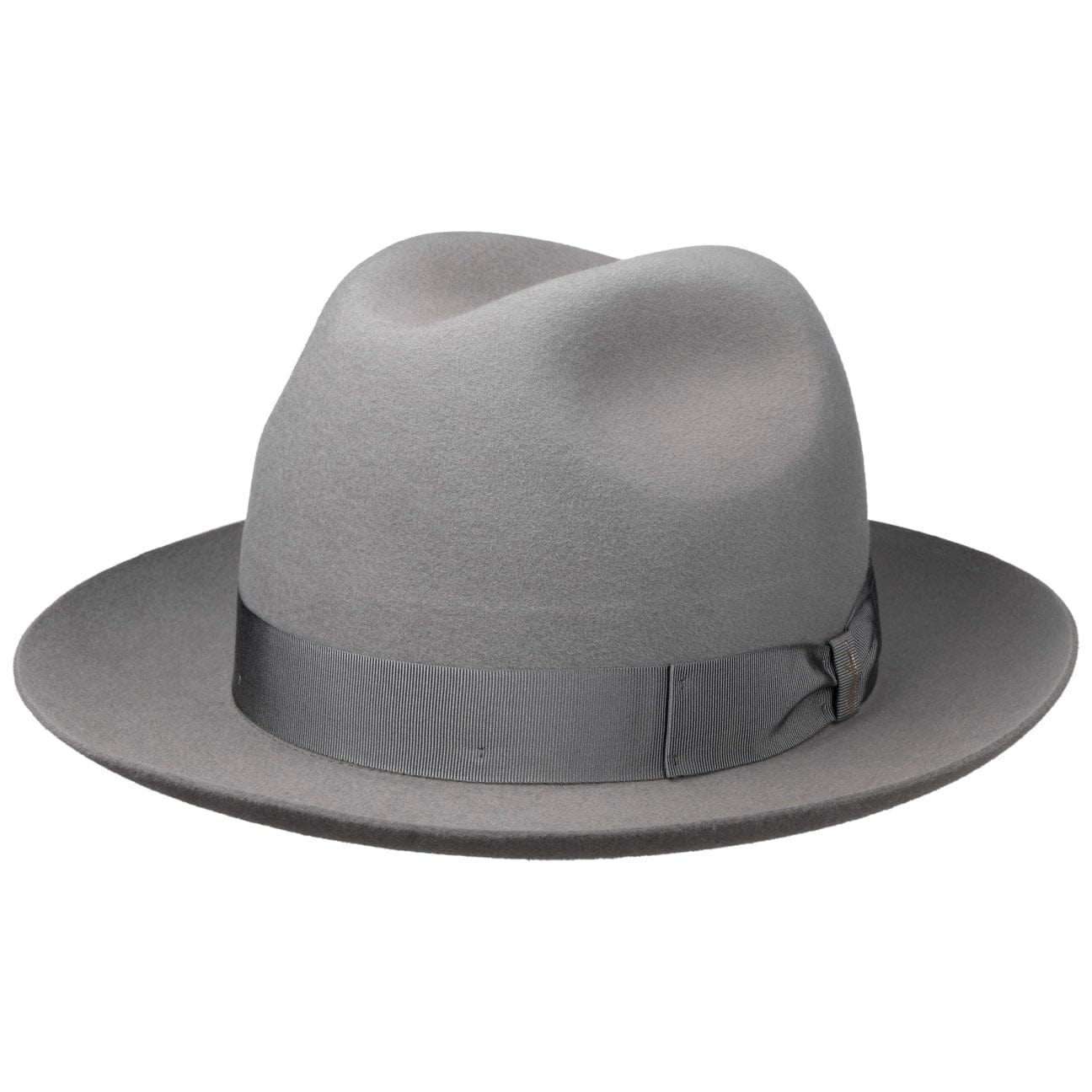 Borsalino Marengo Fur Felt Bogart Hat for Men - Classic Fedora Style for Outdoor, Travel & Formal Occasions