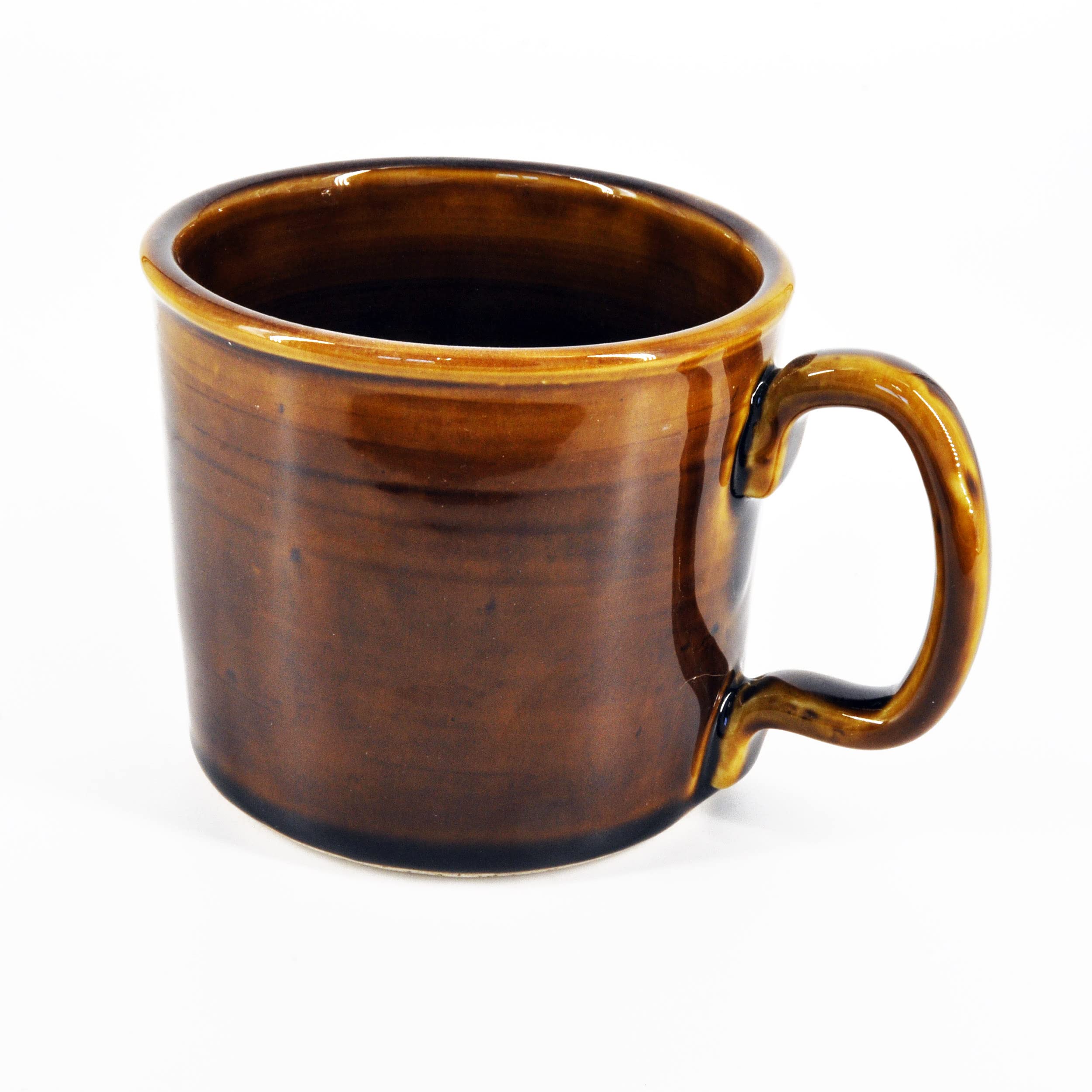 Handmade Ceramic Coffee Mug 14oz - Brown Swirl Design, Perfect for Home, Office & Gifts - Durable & Stylish Drinking Cup for Hot Beverages