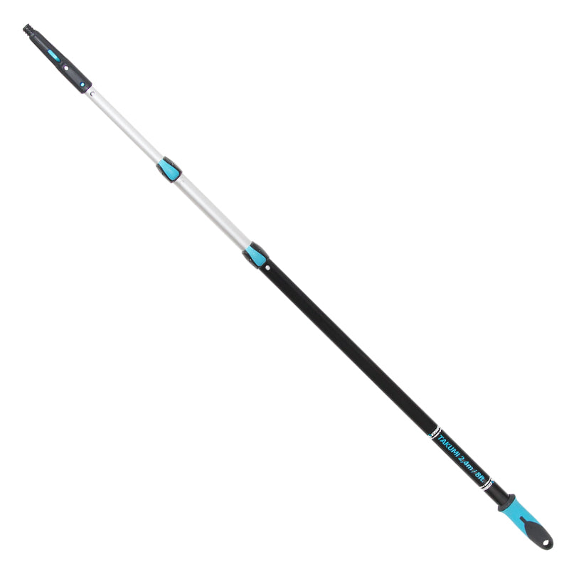 Moerman Takumi 8ft/2.4m Window Cleaning Pole - Lightweight Extendable Squeegee Pole for High Windows, Glass Cleaning, and Exterior Maintenance - Perfect for Professional Cleaners and Home Use