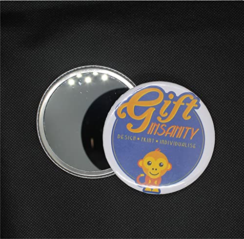 Handheld Mirror 77mm - Portable & Stylish Vanity Mirror for Makeup, Travel, and Home Decor | Guatemalan Craftsmanship