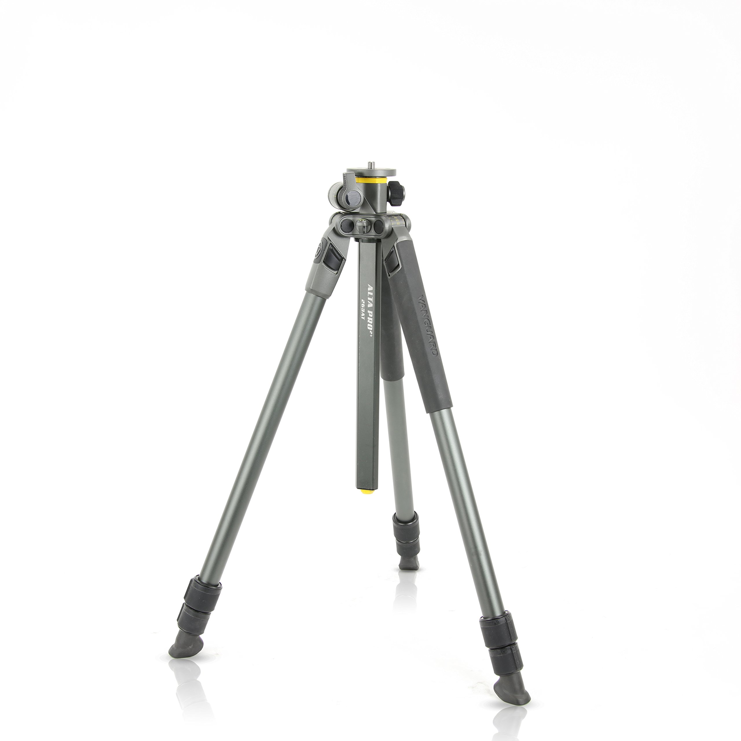 Vanguard Alta Pro 2+ 263AT 3-Section Aluminum Tripod with Multi-Angle Center Column - Anthracite Gray | Professional Camera Tripod for Photography, Videography & Travel | Stable Support for DSLR, Mirrorless & Video Cameras