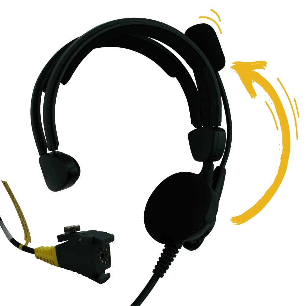SR-20 HD-700-1 Medium Duty Speech Recognition Headset for Vocollect T2/T2X/T5 - Durable Warehouse Headphones for Voice-Directed Picking Systems