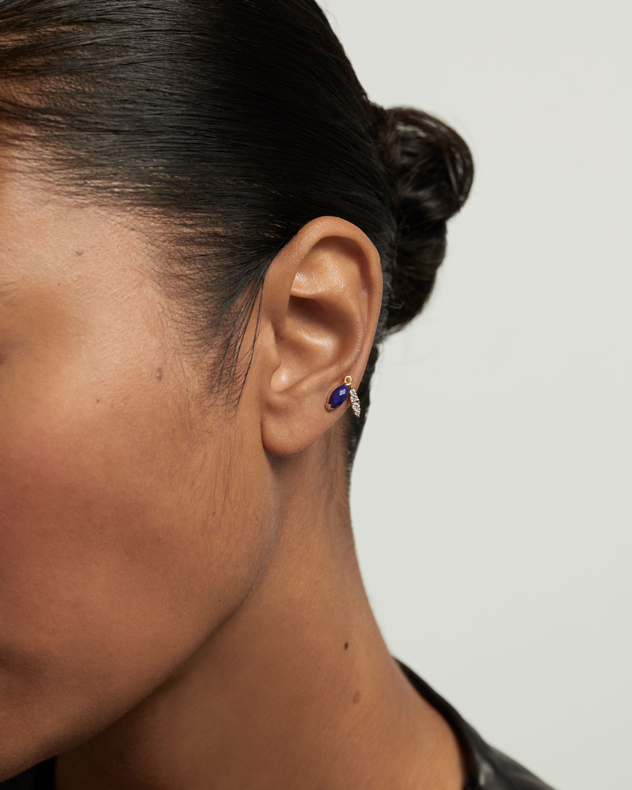 Lapis Lazuli Ginger Single Earring - Handmade Sterling Silver Dangle Earring for Women | Perfect for Boho, Party & Everyday Wear