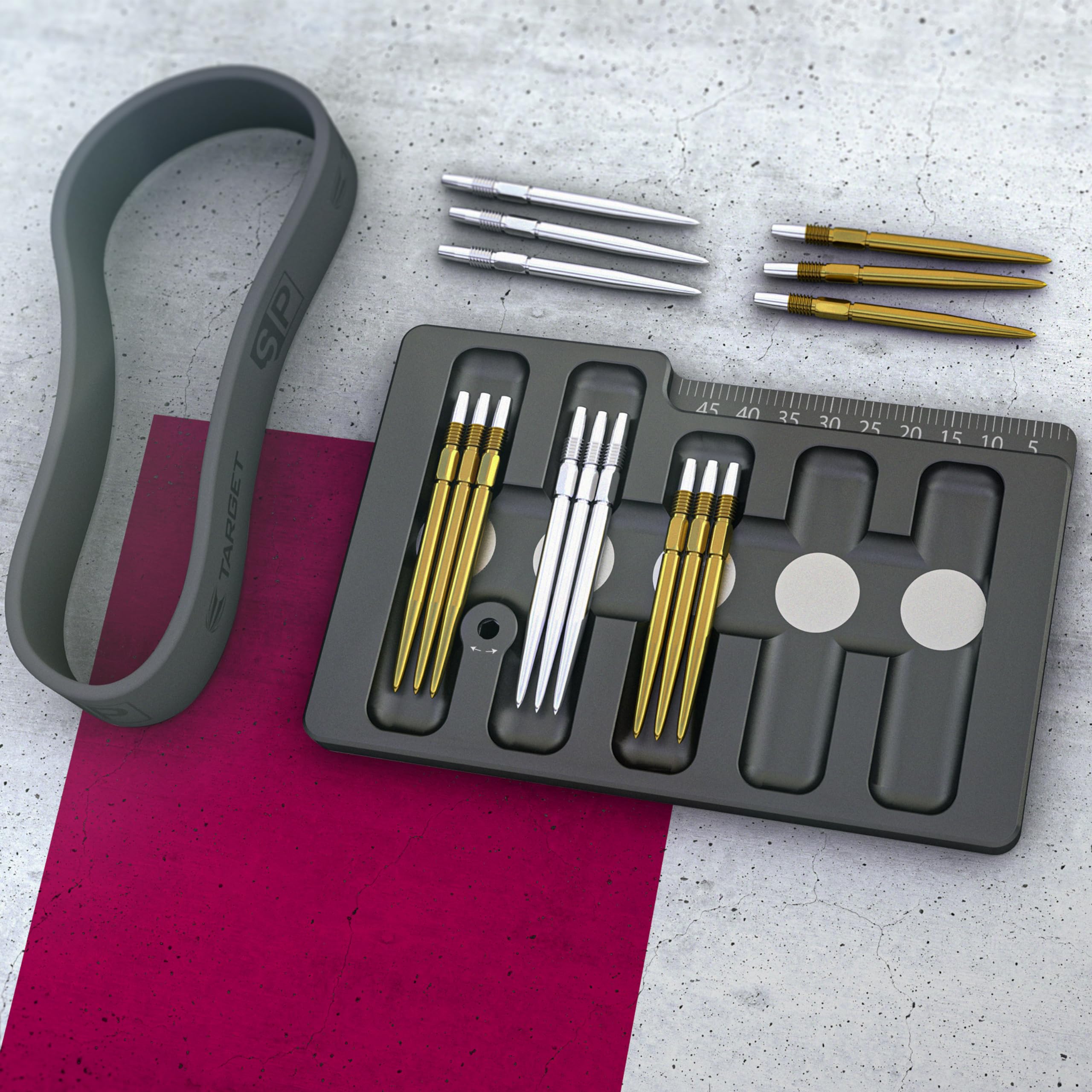 Target Darts Swiss Point Safe - Secure Storage for 5 Sets of Dart Points (Black) | Perfect for Dart Enthusiasts & Professional Players