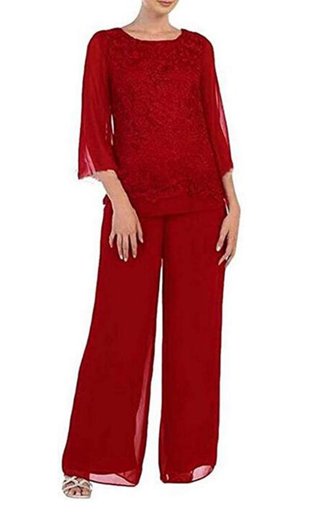 Elegant Plus Size Women's 2-Piece Mother of The Bride Pantsuit Set for Weddings, Special Occasions & Formal Events - Perfect for Wedding Ceremonies, Receptions & Evening Parties