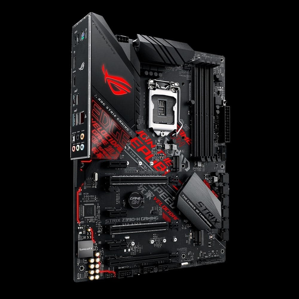 ASUS ROG STRIX Z390-H Gaming Motherboard - ATX Form Factor, LGA 1151 Socket, DDR4 Support, RGB Lighting - Perfect for PC Gaming, Streaming & Content Creation
