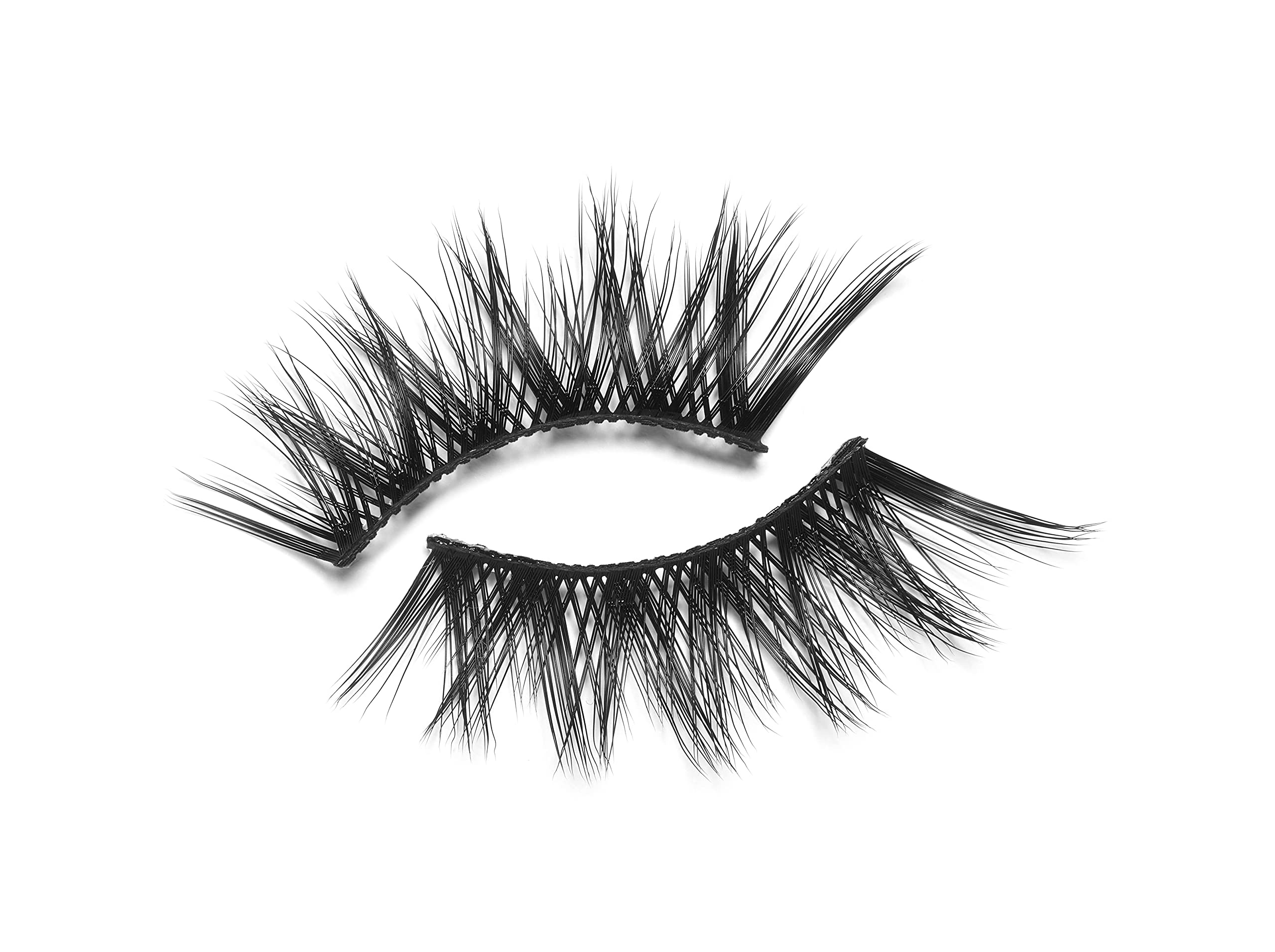 Eylure Luxe Silk Accent Radiant False Eyelashes - Black Reusable Lashes (1 Pair) for Dramatic Eye Makeup & Special Occasions