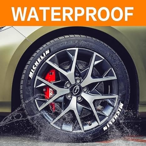 4 Pack Waterproof Car Tire Paint Pens - Tire Lettering Marker for Custom Designs, Pink Automotive Touch-Up Paint (Perfect for Car Shows, Off-Roading & Personalization)
