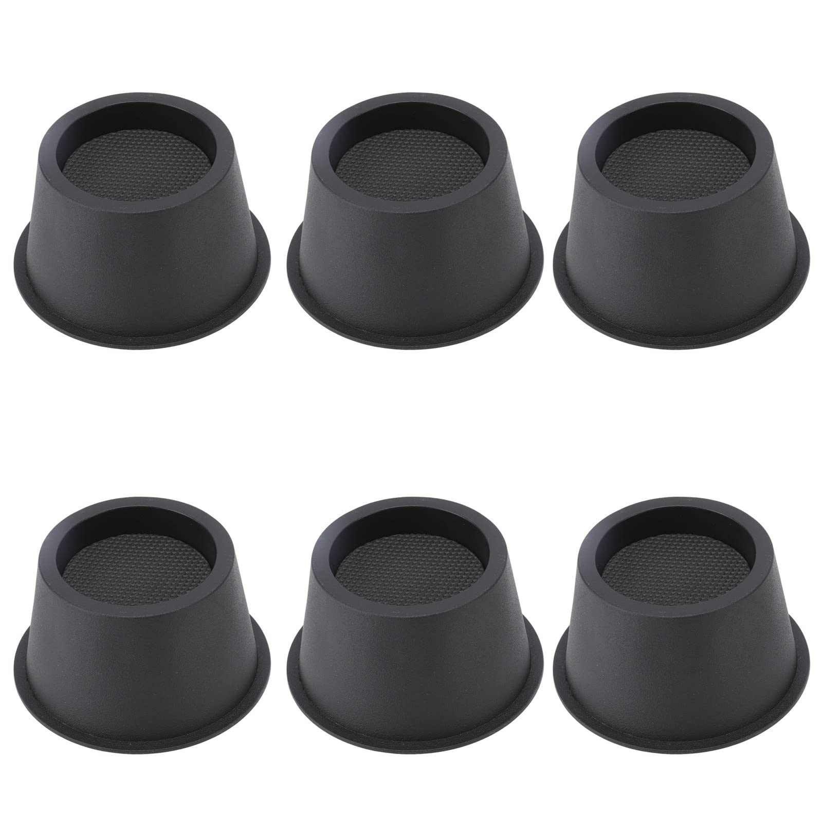 6Pcs Round Plastic Furniture Risers - 2.8 Inch Bed & Table Leg Extenders for Sofa, Couch, Chair - Heavy Duty Furniture Lifters for Home & Office Use